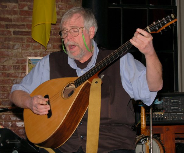 Bill Reese with his bouzouki