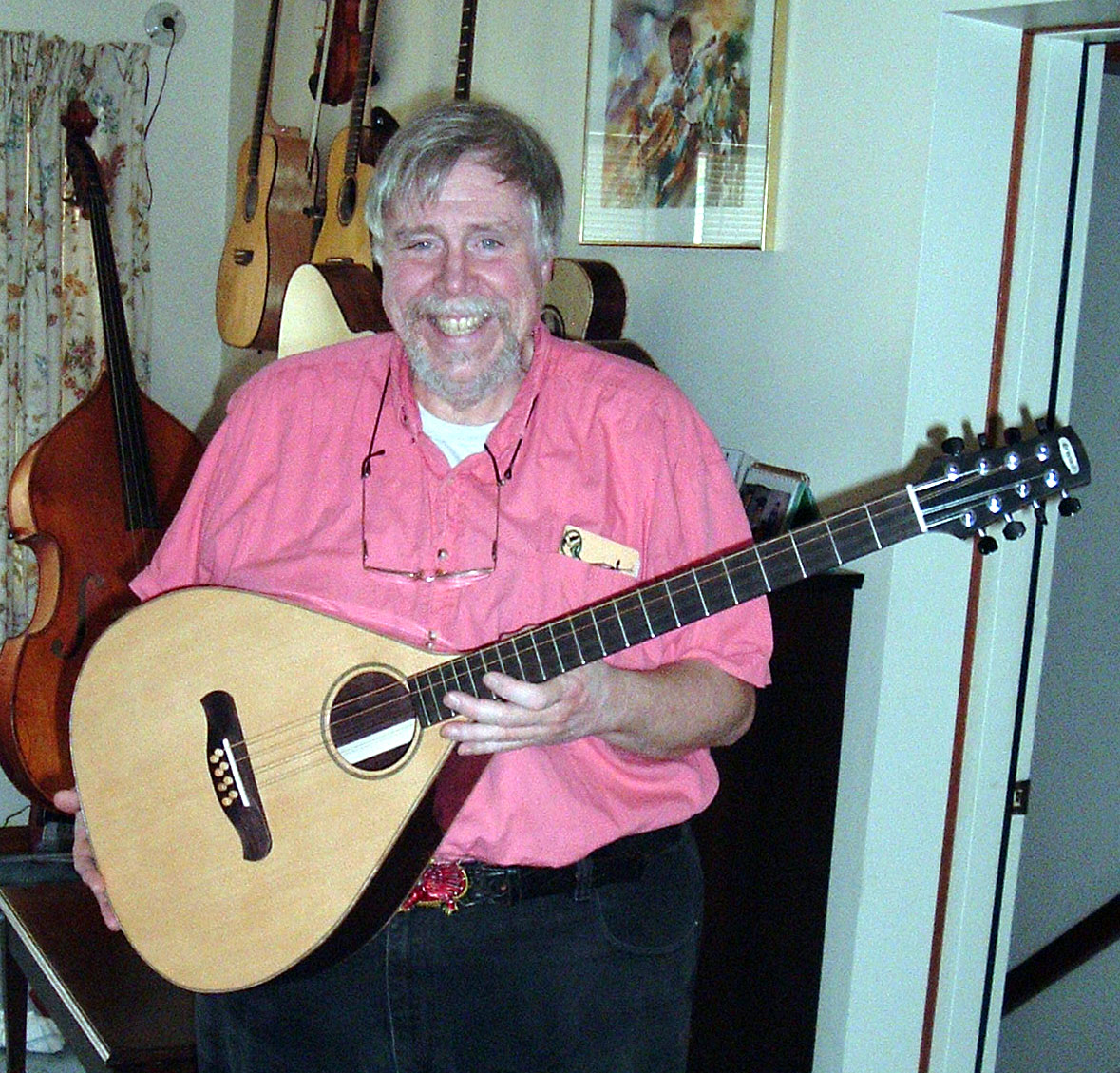 Bill Reese with his bouzouki